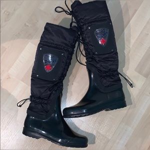 PAJAR Padded & insulated high rain boots black